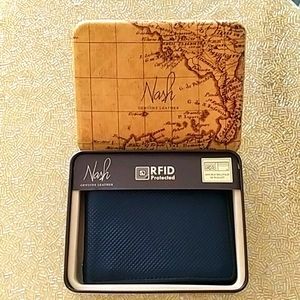 Nash Genuine Leather Men's Bi-fold Wallet
